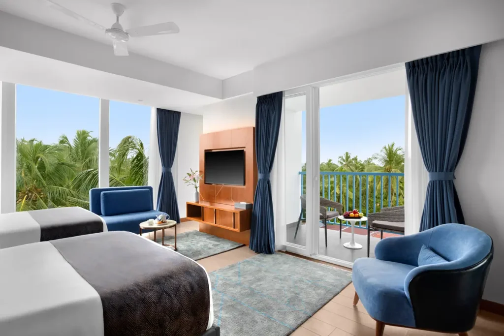 Family room with balcony