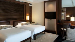 2 Twin Beds With Balcony Pool View